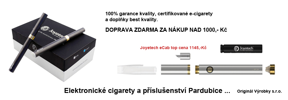 Elektronické cigarety, prodej a online prodej Pardubice